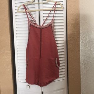 Free People rust colored romper